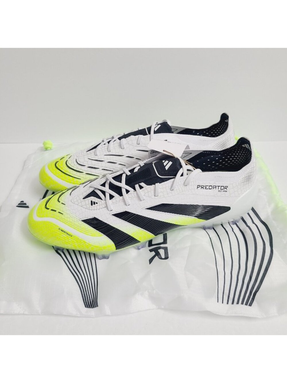 NEW Adidas Predator Elite FG Soccer Cleats WITH BAG JI1082 Size 10 White